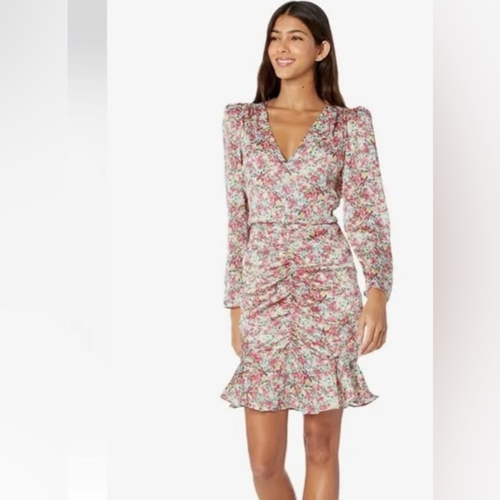 BCBGeneration Color Abstract Floral Dress
